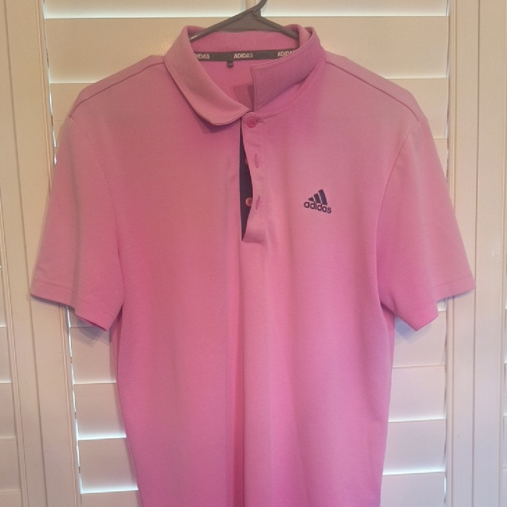 Adidas Men's Polo Shirt Pink